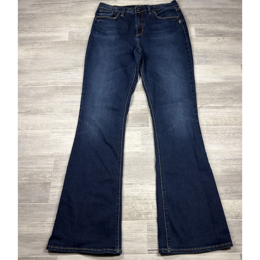 Silver Jeans Calley Bootcut High Rise Jeans Women's 29 x 33 Stretch Dark Wash